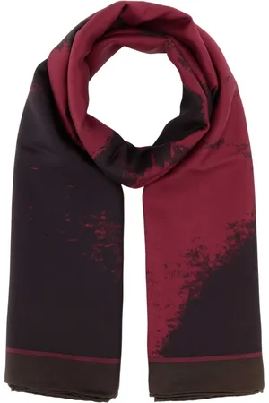 Alexander McQueen Tilbehør, Dame, Flerfarvet, ONE SIZE, Twill Foulard Tørklæde