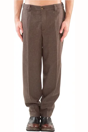 Briglia 1949 Bukser, Herre, Brun, L, Uld, Uldbukser i Portofino-stil