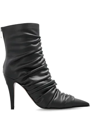 Alexander McQueen Sko, Dame, Sort, 38 1/2 EU, Læder, Læder ankelstøvler