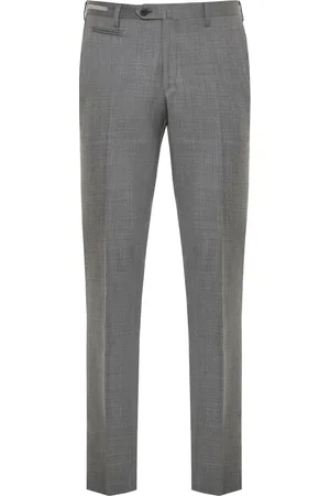 corneliani Bukser, Herre, Grå, 2XL, Uld, Uldbukser med lommer