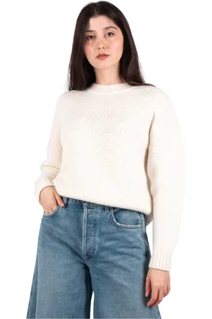 Vince Strik, Dame, Hvid, S, Uld, Fair Isle Uld Raglan Sweater