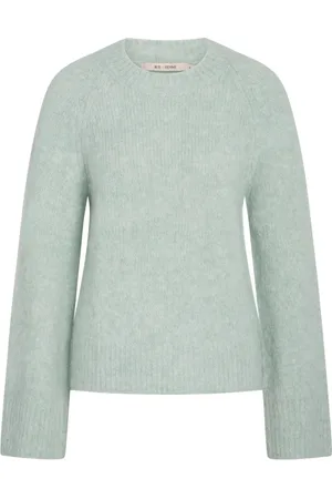 RUE de FEMME Strik, Dame, Grøn, XL, Uld, Elegant Pebermynte Striktrøje