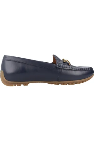 Geox Sko, Dame, Blå, 36 EU, Uld, Stilfulde Loafers med Kosmopolis + Grip