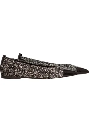 Kennel & Schmenger Sko, Dame, Sort, 39 EU, Uld, Stilfuld Ballerina med Kontrastdetaljer