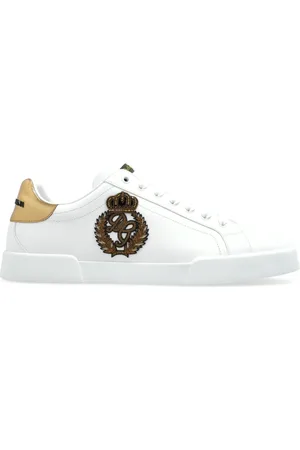 Dolce & Gabbana Sko, Herre, Hvid, 44 EU, Uld, Portofino sneakers