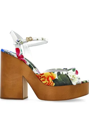 Dolce & Gabbana Sko, Dame, Flerfarvet, 40 EU, Læder, Platform sandaler