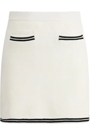 Self-Portrait Nederdel, Dame, Hvid, S, Elegant Jacquard Midi Nederdel