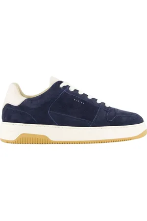 Nubikk Sko, Herre, Blå, 45 EU, Læder, Basket Court Miele Sneakers