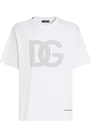 Dolce & Gabbana Top, Herre, Hvid, L, Hvid Crew Neck T-shirt
