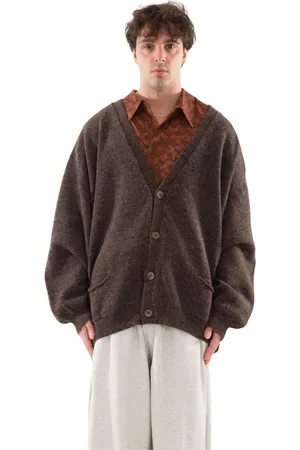 MAGLIANO Strik, Herre, Brun, M, Uld, Oversized Uld Cardigan