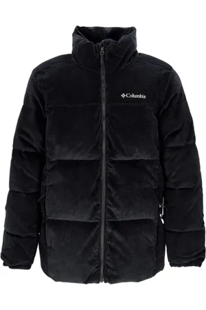 Columbia Jakke, Herre, Sort, XL, Bomuld, Sort Corduroy Jakke med Thermarator Polstring