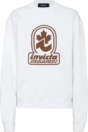 Dsquared2 Sweathshirts & Hoodies, Dame, Hvid, XS, Moderne Tøjkollektion