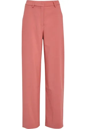Minus Bukser, Dame, Lyserød, 2XL, Polyester, Lige ben bukser i Desert Rose