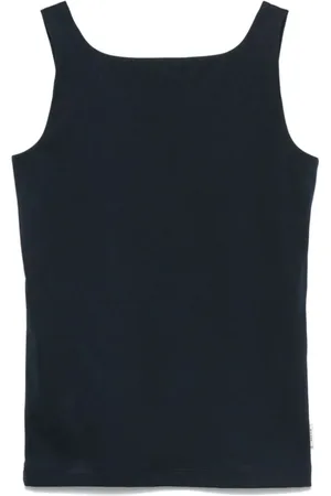REMAIN Birger Christensen Top, Dame, Blå, M, Polyester, Ærmeløs Jersey Top