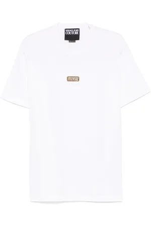 VERSACE Top, Herre, Hvid, L, Hvid Crew Neck T-shirt