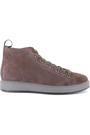 IGI&CO Sko, Herre, Brun, 41 EU, Uld, Brun Ruskind Mid-Cut Sneakers