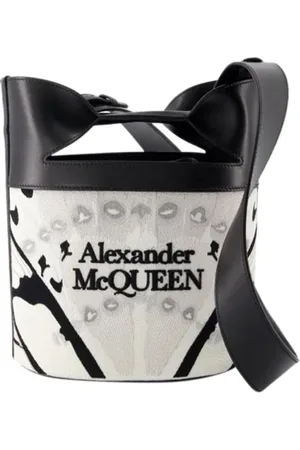 Alexander McQueen Taske, Dame, Hvid, ONE SIZE, Uld, Laeder skuldertasker