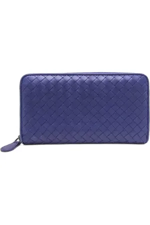 Bottega Veneta Pre-owned, unisex, Blå, ONE SIZE, Pre-owned Laeder punge