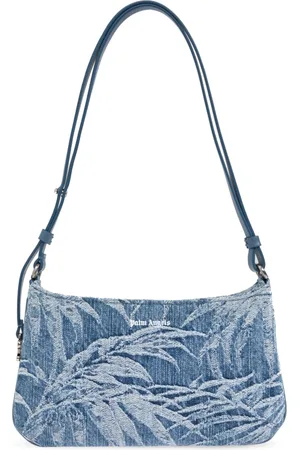 Palm Angels Taske, Dame, Blå, ONE SIZE, Uld, Denim Skuldertaske