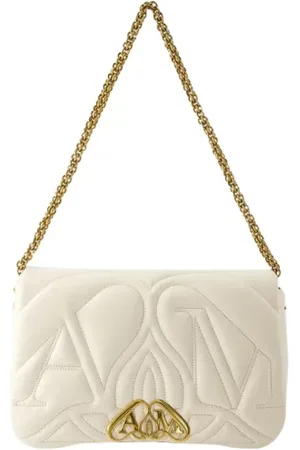 Alexander McQueen Taske, Dame, , ONE SIZE, Uld, Laeder skuldertasker