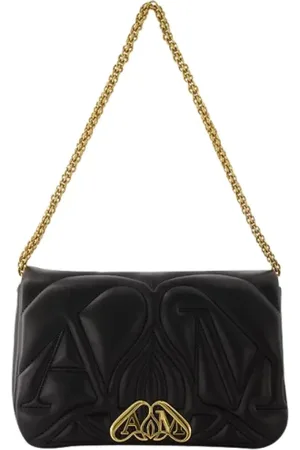 Alexander McQueen Taske, Dame, Sort, ONE SIZE, Uld, Laeder skuldertasker