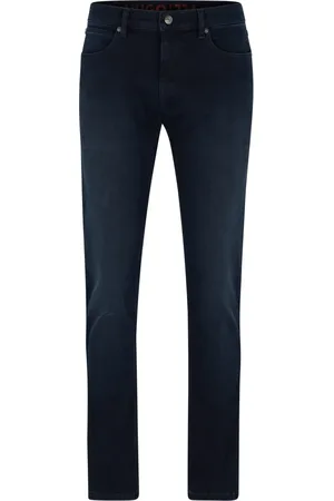 HUGO BOSS Jeans, Herre, Blå, W31 L32, Bomuld, Slim-fit Jeans