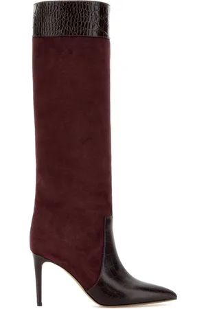 PARIS TEXAS Sko, Dame, Rød, 38 1/2 EU, Suede, Burgundy Suede Stiletto Støvler