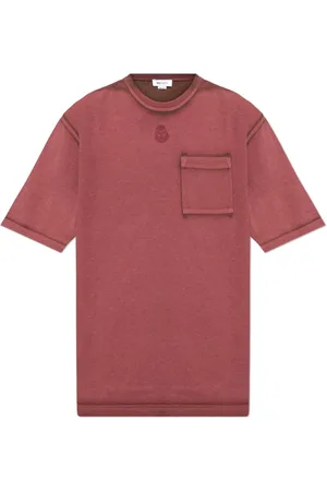 Alexander McQueen Top, Herre, Rød, XL, Bomuld, T-shirt med lomme