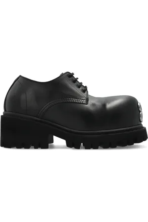 Balenciaga Sko, Herre, Sort, 42 EU, Læder, Læderstøvler Stomper