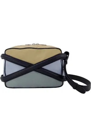 Alexander McQueen Taske, Herre, Flerfarvet, ONE SIZE, Uld, Laeder crossbody-tasker