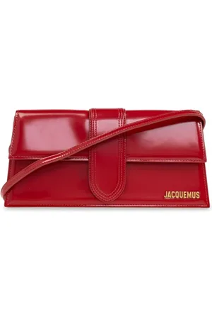 Jacquemus Taske, Dame, Rød, ONE SIZE, Uld, Crimson Foldover Top med Single Shoulder