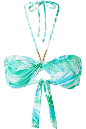 Melissa Odabash Badetøj, Dame, Blå, XS, Uld, Regnskov Bikini Top SPF 50 Beskyttelse