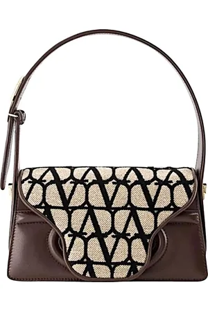 VALENTINO GARAVANI Taske, Dame, Brun, ONE SIZE, Uld, Stilfuld lædertaske