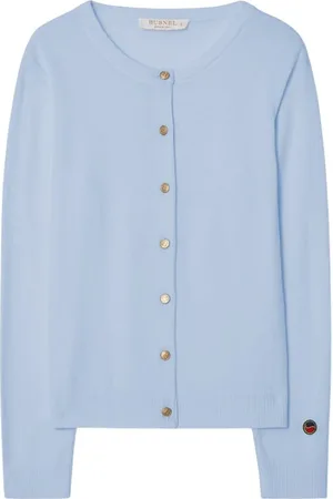 BUSNEL Strik, Dame, Blå, L, Uld, Kee Cardigan