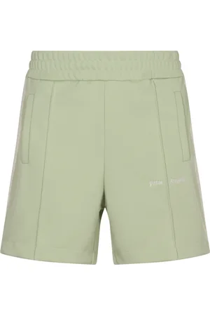 Palm Angels Shorts, Herre, Grøn, XL, Uld, Stilfulde shorts til et trendy look