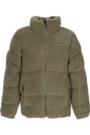 Columbia Jakke, Herre, Grøn, L, Uld, Bear Puffect Sherpa Jakke Sten Grøn