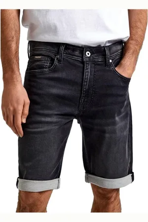 Pepe Jeans Shorts, Herre, Grå, W28, Bomuld, Slim Gymdigo Fit Kort Jeans