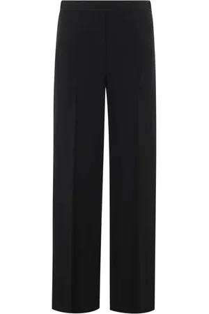 THEORY Bukser, Dame, Sort, S, Uld, Stilfulde Wide Pull-On Bukser