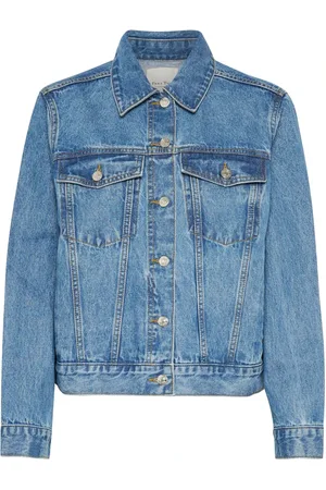 Part Two Jakke, Dame, Blå, L, Denim, Denimjakke med brystlommer
