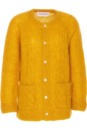 VALENTINO Strik, Herre, , L, Uld, Sweater med knaplukning