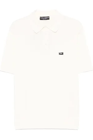Dolce & Gabbana Top, Herre, Hvid, L, Bomuld, Hvid T-shirt og Polo