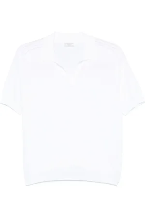 PESERICO SIGN Top, Dame, Hvid, L, Bomuld, Hvid T-shirt og Polo