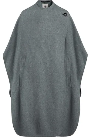 THE GARMENT Jakke, Dame, Grøn, ONE SIZE, Uld, Stilfuld Frakke med Kape Design