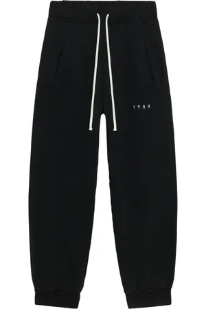 1989 STUDIO Bukser, Herre, Sort, XS, Uld, Joggingbukser til aktiv livsstil