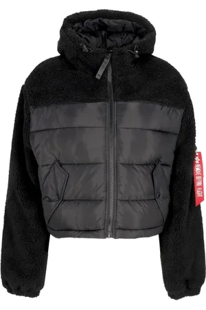 Alpha Industries Jakke, Herre, Sort, M, Uld, Sort Teddy Puffer Sherpa Jakke