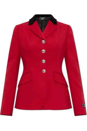 VERSACE Jakke, Dame, Rød, 2XS, Uld, Uld Blazer