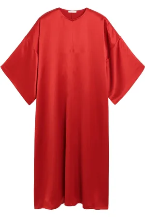 By Malene Birger Kjole, Dame, Rød, M, Polyester, Elegant Sort Kjole