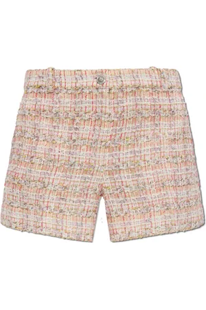 VERSACE Shorts, Dame, Flerfarvet, XS, Tweed, Tweed shorts med lurex-tråd