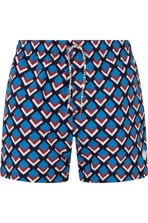 Pepe Jeans Badetøj, Herre, Flerfarvet, S, Polyester, Asymmetrisk Printet Badebukser til Mænd