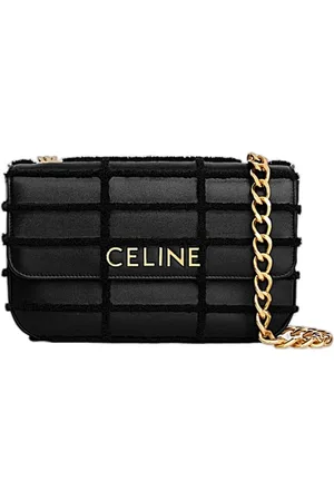 Céline Taske, Dame, Sort, ONE SIZE, Uld, Stilfuld lædertaske
